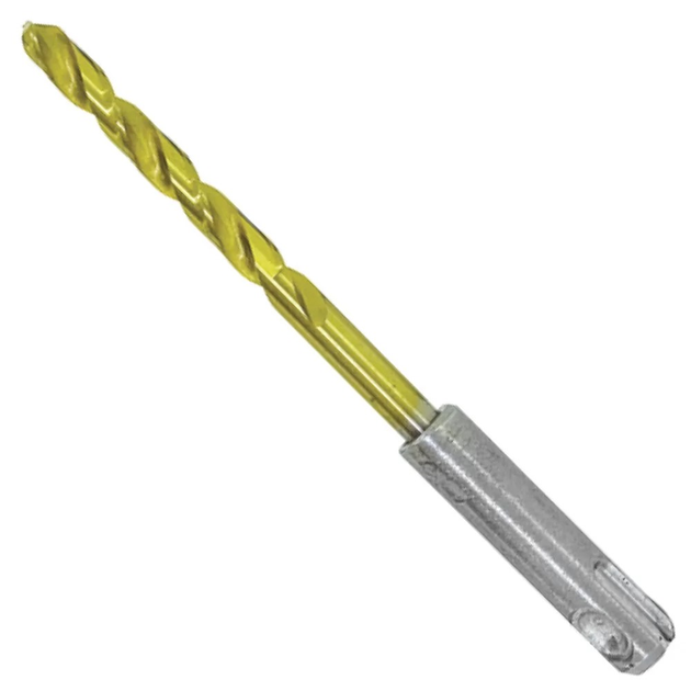 Сверло спиральное HSS-TiN по металу для перфоратора SDS-PLUS 3.5 х 100 ...