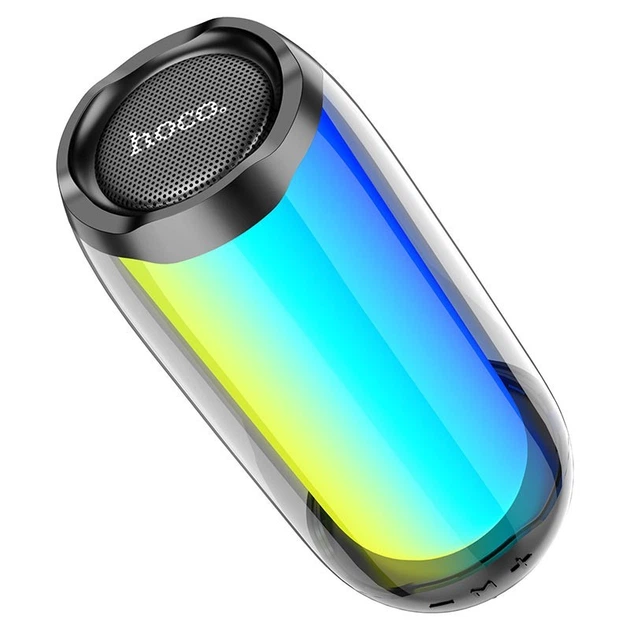 Портативная Bluetooth-колонка HOCO HC8 Pulsating colorful luminous wireless speaker Чёрная 1800 mah - изображение 2