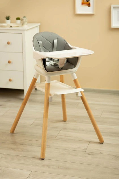 Стільчик для годування Caretero Bravo Grey TERO-7590 (5908310392691) - зображення 12