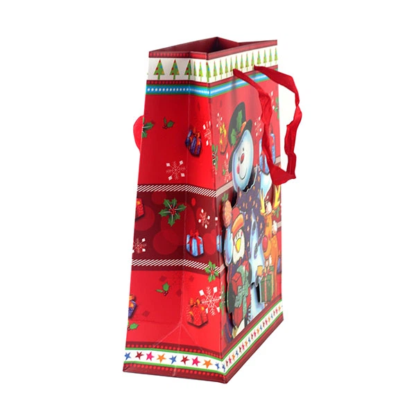 Пакет бумажный "Christmas" снеговик, 18 х 8 х 24 см - Фото 2 Пакет бумажный "Christmas" снеговик, 18 х 8 х 24 см - изображение 2