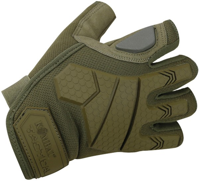 Тактичні рукавички Kombat Alpha Fingerless Tactical Gloves Койот S (kb-aftg-coy-s) - зображення 1