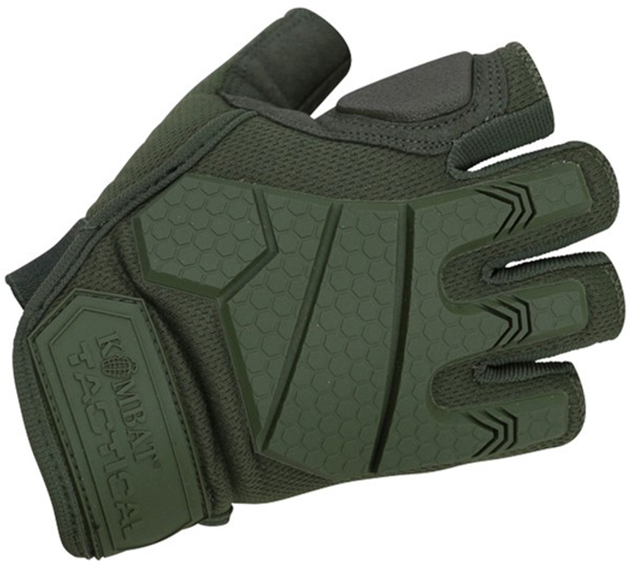 Тактические перчатки Kombat Kombat UK Alpha Fingerless Tactical Gloves Оливковые L (kb-aftg-olgr-l) - изображение 1