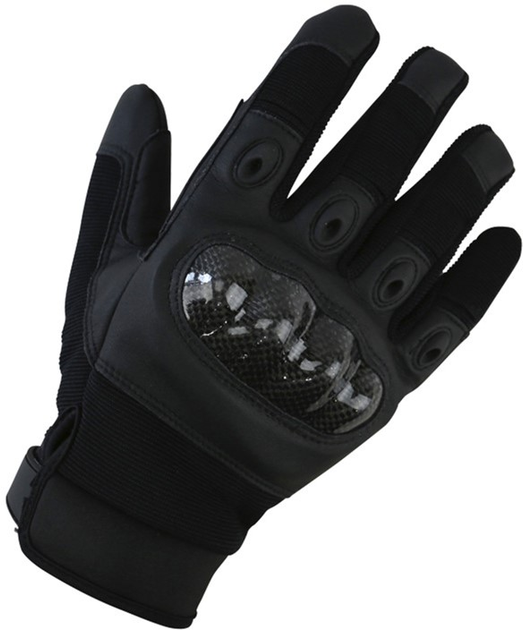 Тактичні рукавички Kombat Predator Tactical Gloves Чорні M-L (kb-ptg-blk-m-l) - зображення 1