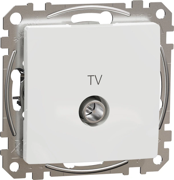 Кінцева TV розетка Schneider Electric 4дБ Sedna Design Біла (SDD111471) - зображення 2