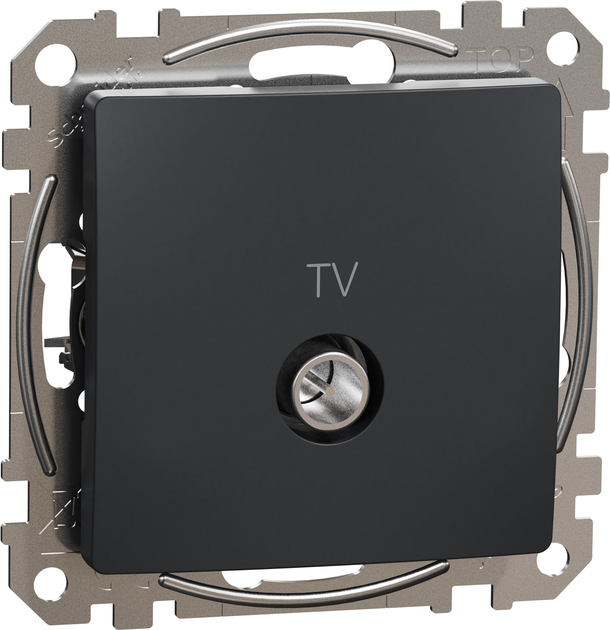 Конечная TV розетка Schneider Electric 4дБ Sedna Design Черная ...
