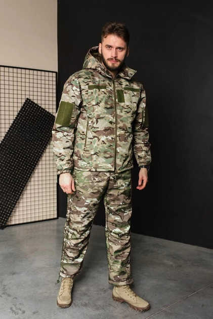 Зимовий теплий флісовий костюм куртка та штани чоловічий Туреччина ЗСУ Мультикам 8963 M - зображення 1