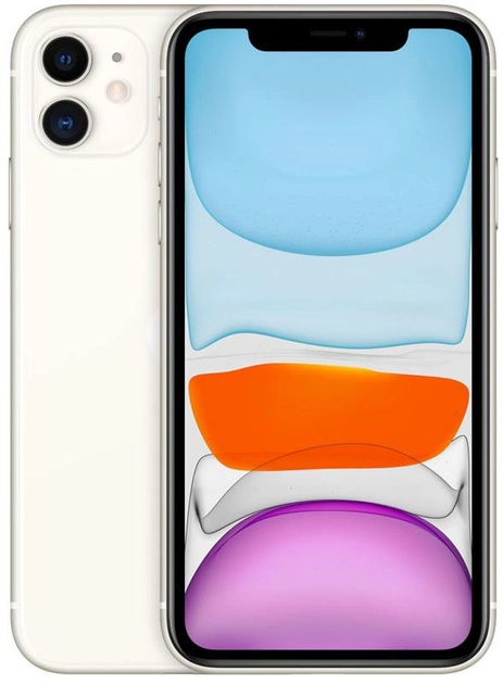 Smartfon Apple iPhone 11 128GB Biały (MHDJ3) - obraz 1