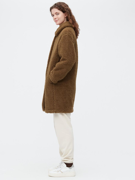 Пальто осеннее женское Uniqlo 891352637 M Коричневое (1159775520) - Фото 3 Пальто осеннее женское Uniqlo 891352637 M Коричневое (1159775520) - изображение 3