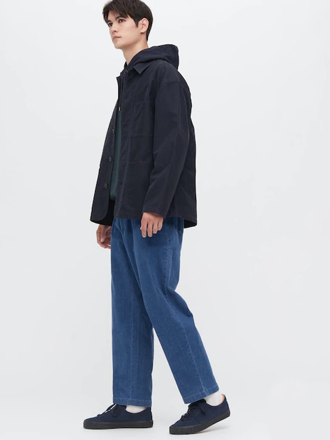 Джинсовая куртка мужская Uniqlo 36740871 2XL Синяя (1159775569) - Фото 3 Джинсовая куртка мужская Uniqlo 36740871 2XL Синяя (1159775569) - изображение 3
