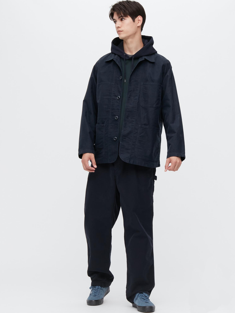 Джинсовая куртка мужская Uniqlo 36740871 2XL Синяя (1159775569) - Фото 5 Джинсовая куртка мужская Uniqlo 36740871 2XL Синяя (1159775569) - изображение 5