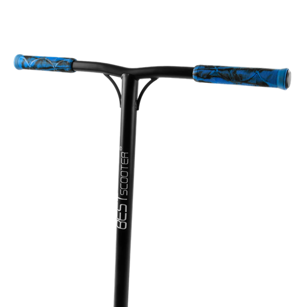 Трюковий самокат із принтом Best Scooter Чорний із синім вид 1 - зображення 3