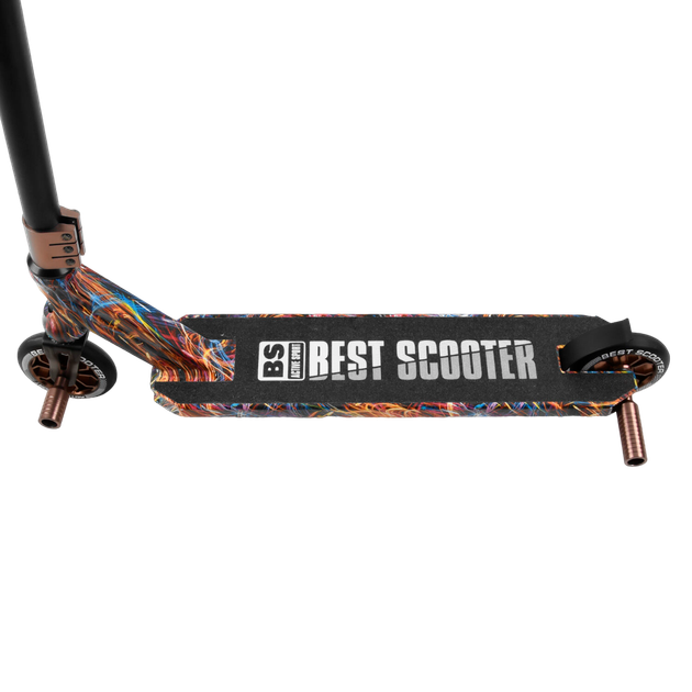 Трюковый самокат с принтом Best Scooter Черный вид 1 - изображение 2