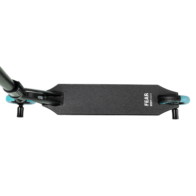 Самокат трюковый двухколесный с алюминиевыми пегами Best Scooter FEAR Черный с голубым - Фото 4 Самокат трюковый двухколесный с алюминиевыми пегами Best Scooter FEAR Черный с голубым - изображение 4