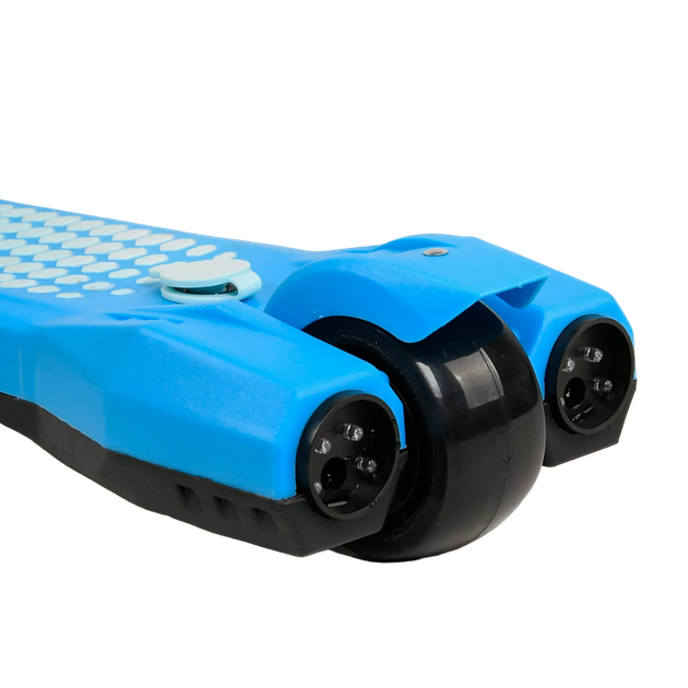 Самокат трехколесный со светящимися колесами и дымом Best Scooter Голубой - изображение 3