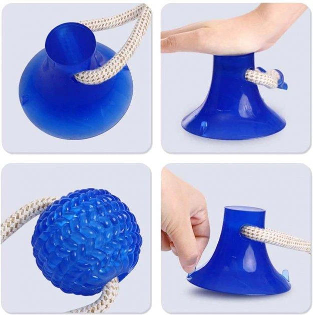 Игрушка для собак и кошек канат на присоске с мячом - изображение 4