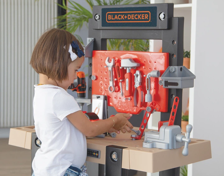 Ігровий набір Smoby Black+Decker Майстерня 92 аксесуари (360727) (3032163607274) - зображення 6