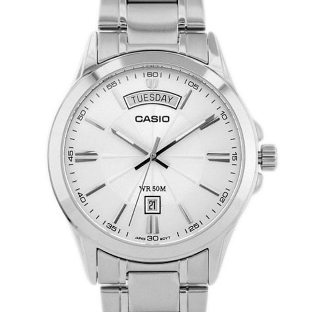 Классические Мужские часы Casio MTP-1381D-7A Серебристые – фото, отзывы ...
