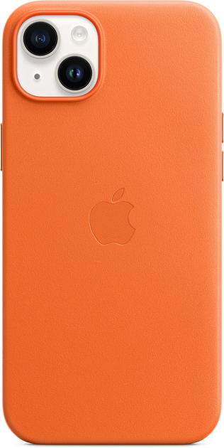 Etui Apple MagSafe Leather Case do Apple iPhone 14 Plus Orange (MPPF3) - obraz 4