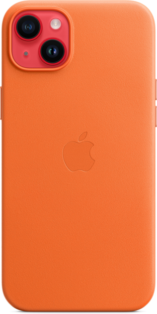 Etui Apple MagSafe Leather Case do Apple iPhone 14 Plus Orange (MPPF3) - obraz 5