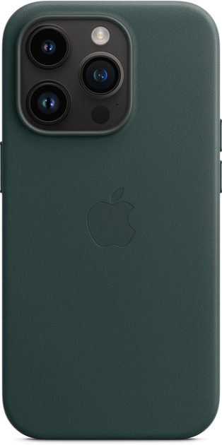 Etui Apple MagSafe Leather Case do Apple iPhone 14 Pro Forest Green (MPPH3) - obraz 6