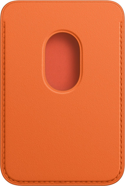 Etui plecki Apple MagSafe Leather Wallet do Apple iPhone Orange (MPPY3) - obraz 2