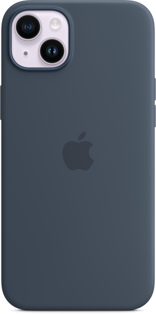 Etui Apple MagSafe Silicone Case do Apple iPhone 14 Plus Storm Blue (MPT53) - obraz 2