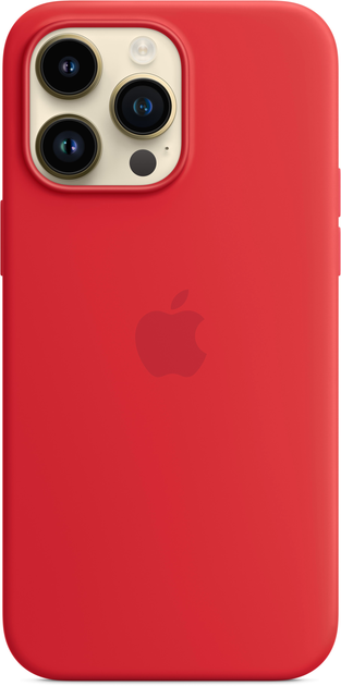 Панель Apple MagSafe Silicone Case для Apple iPhone 14 Pro Max (PRODUCT) Red (MPTR3) - зображення 2