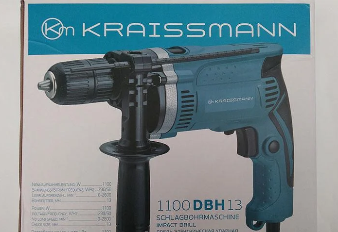 Дриль ударний Kraissmann 1100 DBH 13 - Фото 3 Дриль ударний Kraissmann 1100 DBH 13 - зображення 3