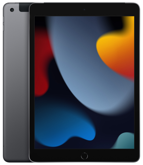 Планшет Apple iPad 10.2" 2021 Wi-Fi + Cellular 64GB Space Gray (MK473) - зображення 1