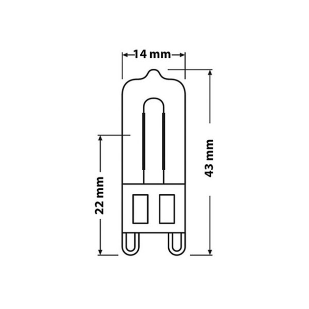 FOUR HALOPIN 66725 25W 230V G9 FS - Lamp Belgie