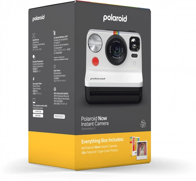 Камера моментальной печати Polaroid Now Gen 2 Black & White Everything Box (006247) - изображение 8
