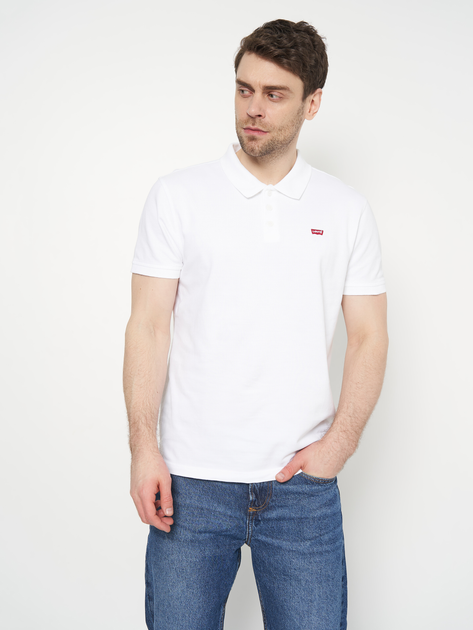 Поло довге чоловіче Levi's 35883-0003 L White (5400970031540) - зображення 1