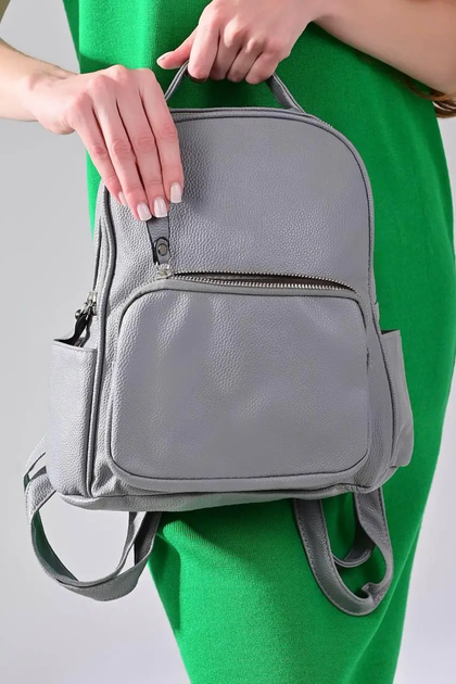 Женский No Brand 7-5053 рюкзак серый - изображение 5