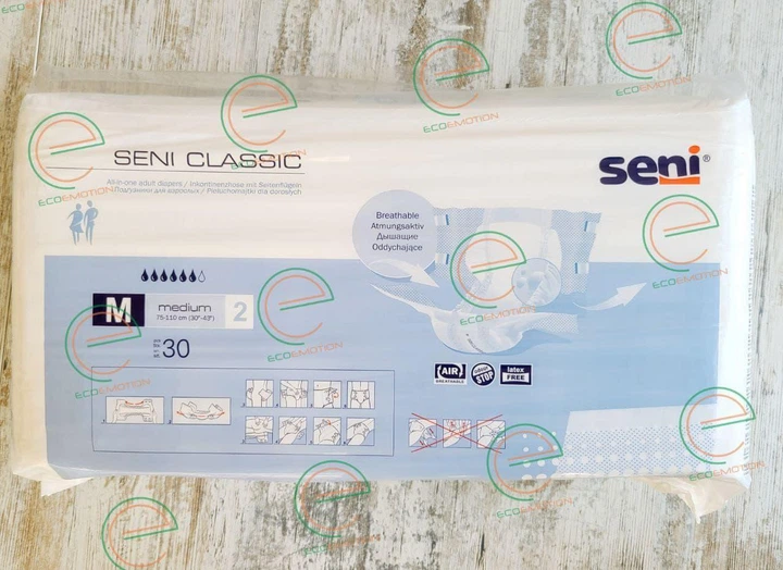 Підгузники для дорослих Seni Classic Medium M 30 шт - Фото 3 Підгузники для дорослих Seni Classic Medium M 30 шт - зображення 3