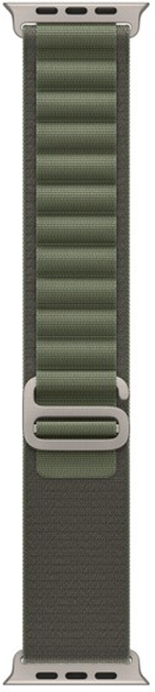 Smartwatch Apple Watch Ultra GPS + Cellular 49mm Titanium Case with Green Alpine Loop - Medium (MQFN3) - obraz 5