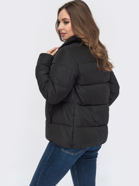Куртка демисезонная короткая женская Dressa 56574 48-50 Черная ...