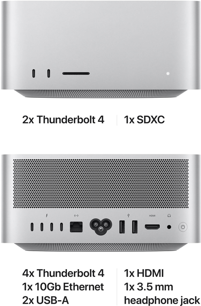Komputer Apple Mac Studio M1 Ultra/48 rdzeni GPU/64GB/1TB (MJMW3) - obraz 5