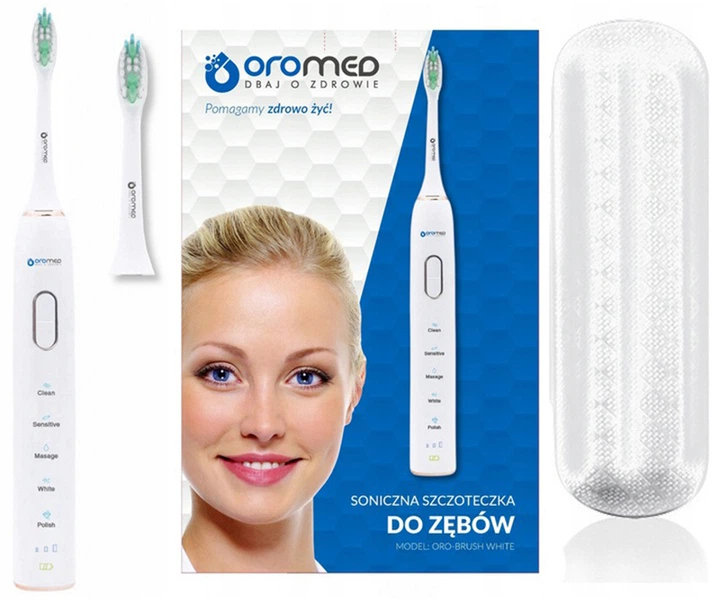 Електрична зубна щітка Oromed ORO BRUSH WHITE Oromed ORO BRUSH WHITE (SZC_ORO-BRUSH WHITE) - зображення 3