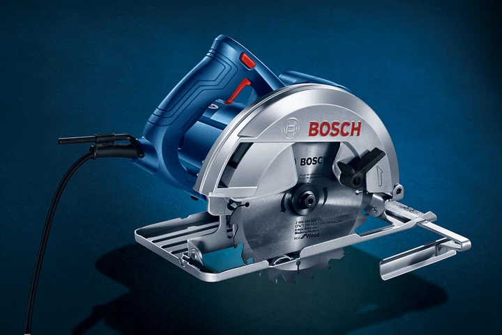 Циркулярная пила Bosch Professional GKS 140 1.4 квт, 180-184мм диаметр диска, 20мм посад.диам.+диск Eco for Wood паралельный упор,ключ (06016B3020) - изображение 4