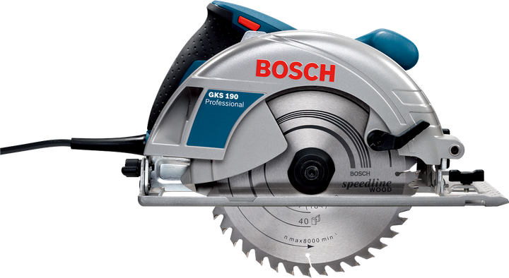 Piła tarczowa Bosch Professional GKS 190 1.4 kW 190/30 mm średnica tarczy 70 mm głębokość cięcia + tarcza OptilineWood 0601623000 (3165140469678) - obraz 3