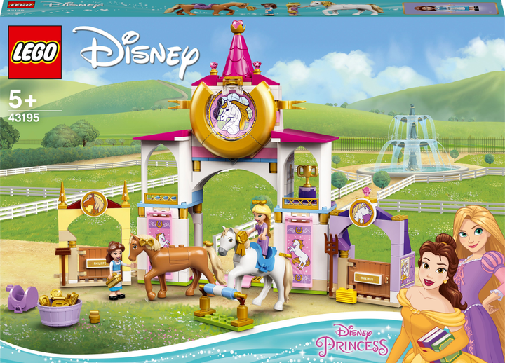 Zestaw klocków LEGO Disney Princess Królewskie stajnie Belli i Roszpunki 239 elementów (43195) - obraz 1