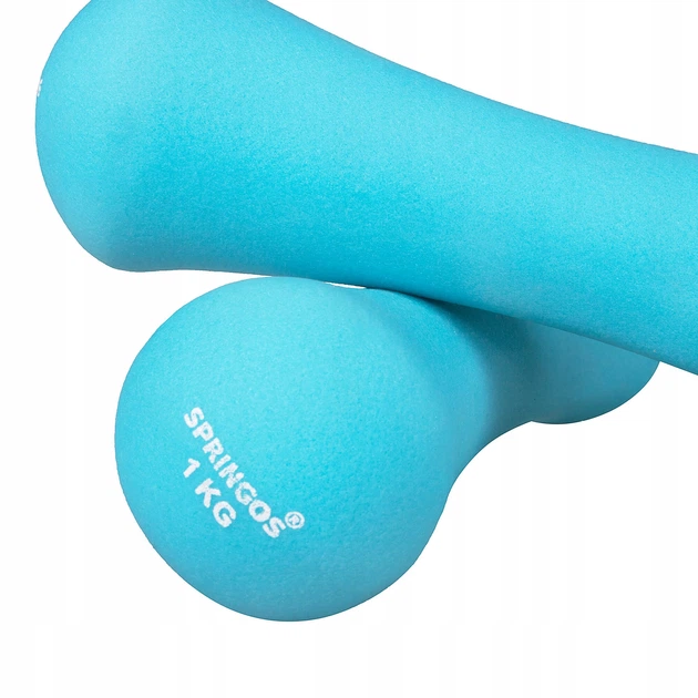 Гантели виниловые Springos 2 x 1 кг FA1038 - изображение 3