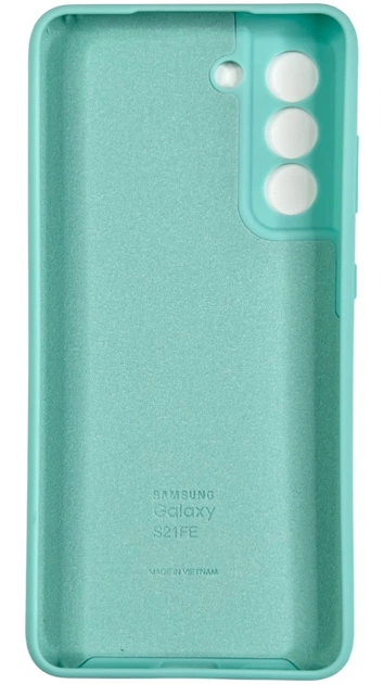 Чохол Soft Case на Samsung Galaxy S21 FE бірюзовий - зображення 2