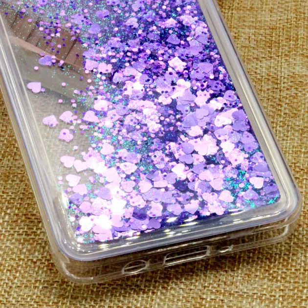 Чехол Glitter для Samsung Galaxy J7 2016 / J710 Бампер Жидкий блеск фиолетовый - Фото 4 Чехол Glitter для Samsung Galaxy J7 2016 / J710 Бампер Жидкий блеск фиолетовый - изображение 4