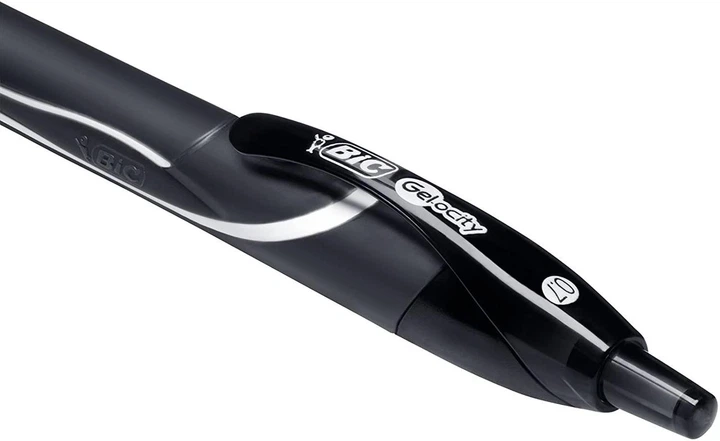 Набір гелевих ручок BIC Gel-Ocity Quick Dry, Чорний 0.7 мм 12 шт автоматичні (RGLCG11-BLK) (B01MSBOBM7) - Фото 4 Набір гелевих ручок BIC Gel-Ocity Quick Dry, Чорний 0.7 мм 12 шт автоматичні (RGLCG11-BLK) (B01MSBOBM7) - зображення 4