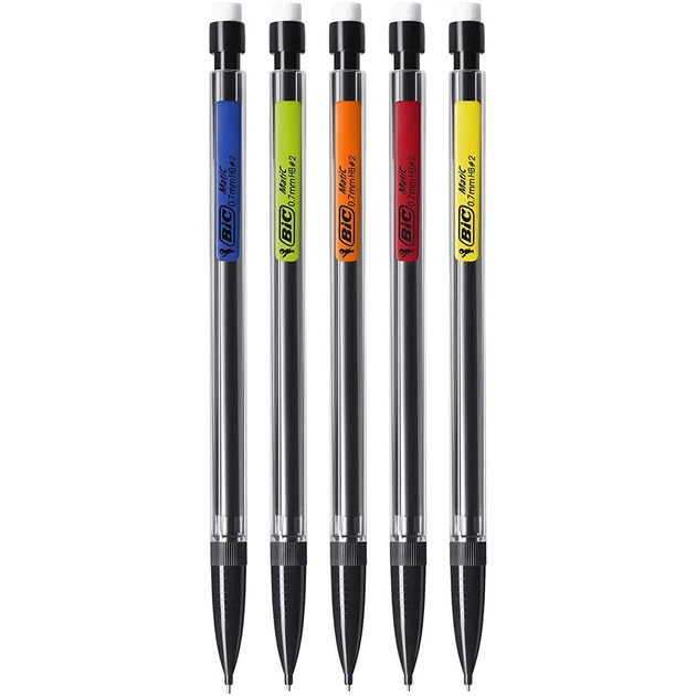 Набір механічних олівців BIC Xtra-Smooth Mechanical Pencil, Medium Point (MPP40MJ) (MP40-BLK) - Фото 4 Набір механічних олівців BIC Xtra-Smooth Mechanical Pencil, Medium Point (MPP40MJ) (MP40-BLK) - зображення 4
