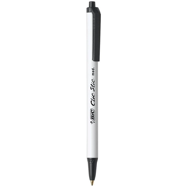 Ручка автоматична BIC Clic Stic Retractable Ball Pen Чорна - Фото 2 Ручка автоматична BIC Clic Stic Retractable Ball Pen Чорна - зображення 2