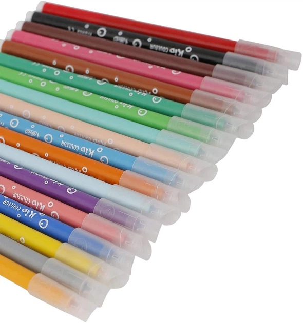 Набір змиваючих фломастерів BIC Kids Kid Couleur 18 шт. (937508) (B002047E7Q) - Фото 3 Набір змиваючих фломастерів BIC Kids Kid Couleur 18 шт. (937508) (B002047E7Q) - зображення 3
