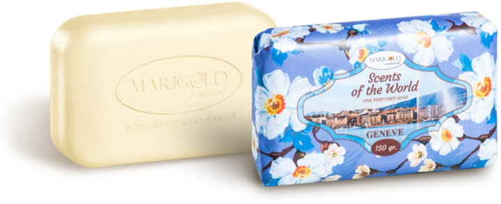 Натуральное парфюмированное мыло Ароматы мира "Женева" Marigold Natural ...