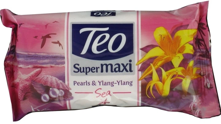 Твердое мыло с глицерином "Жемчуг и иланг-иланг" Teo SuperMaxi Pearls&Ylang-ylang 140g (657608-571128-2) - Фото 1 Твердое мыло с глицерином "Жемчуг и иланг-иланг" Teo SuperMaxi Pearls&Ylang-ylang 140g (657608-571128-2) - изображение 1